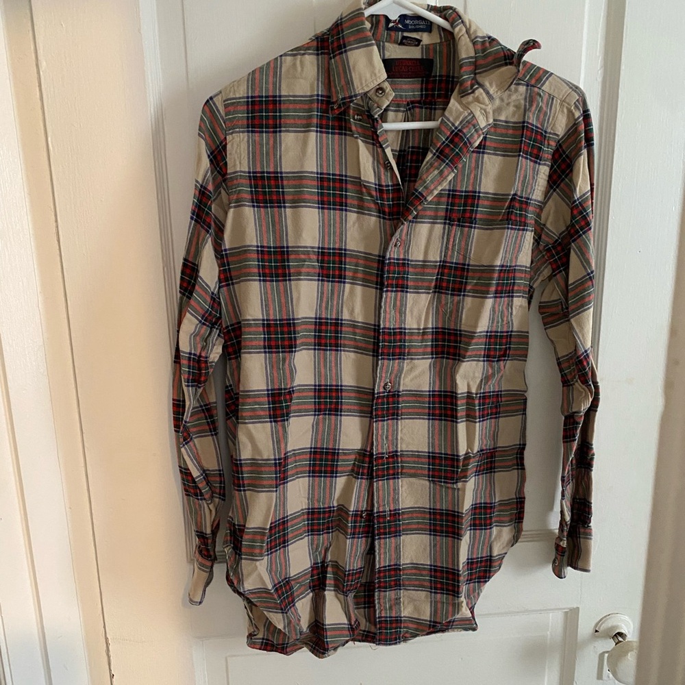 Men’s long sleeve plaid shirt